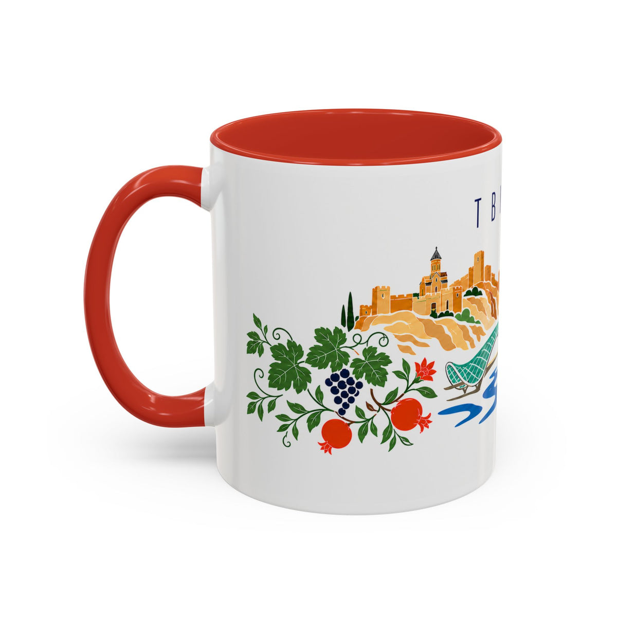 Tbilisi Coffee Mug | Georgia Travel Souvenir | Porcelain Decal City Gift | 11oz 15oz Accent Mug