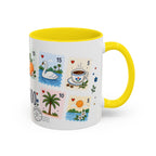 Orlando Coffee Mug | Postage Stamp Collage Mug | Travel Souvenir Accent Cup 11oz 15oz