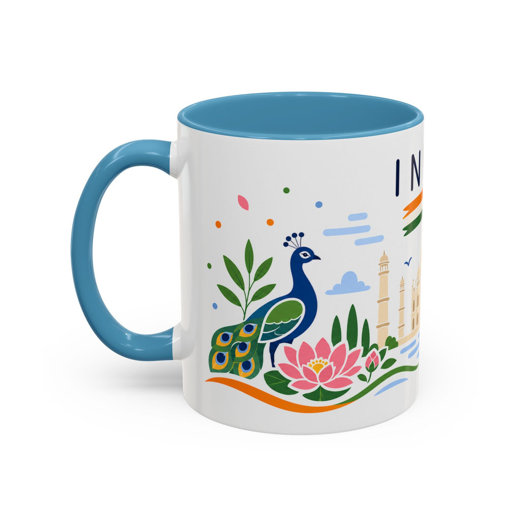 India Coffee Mug | Travel Souvenir Accent Mug | Country Gift Ceramic Cup 11oz 15oz
