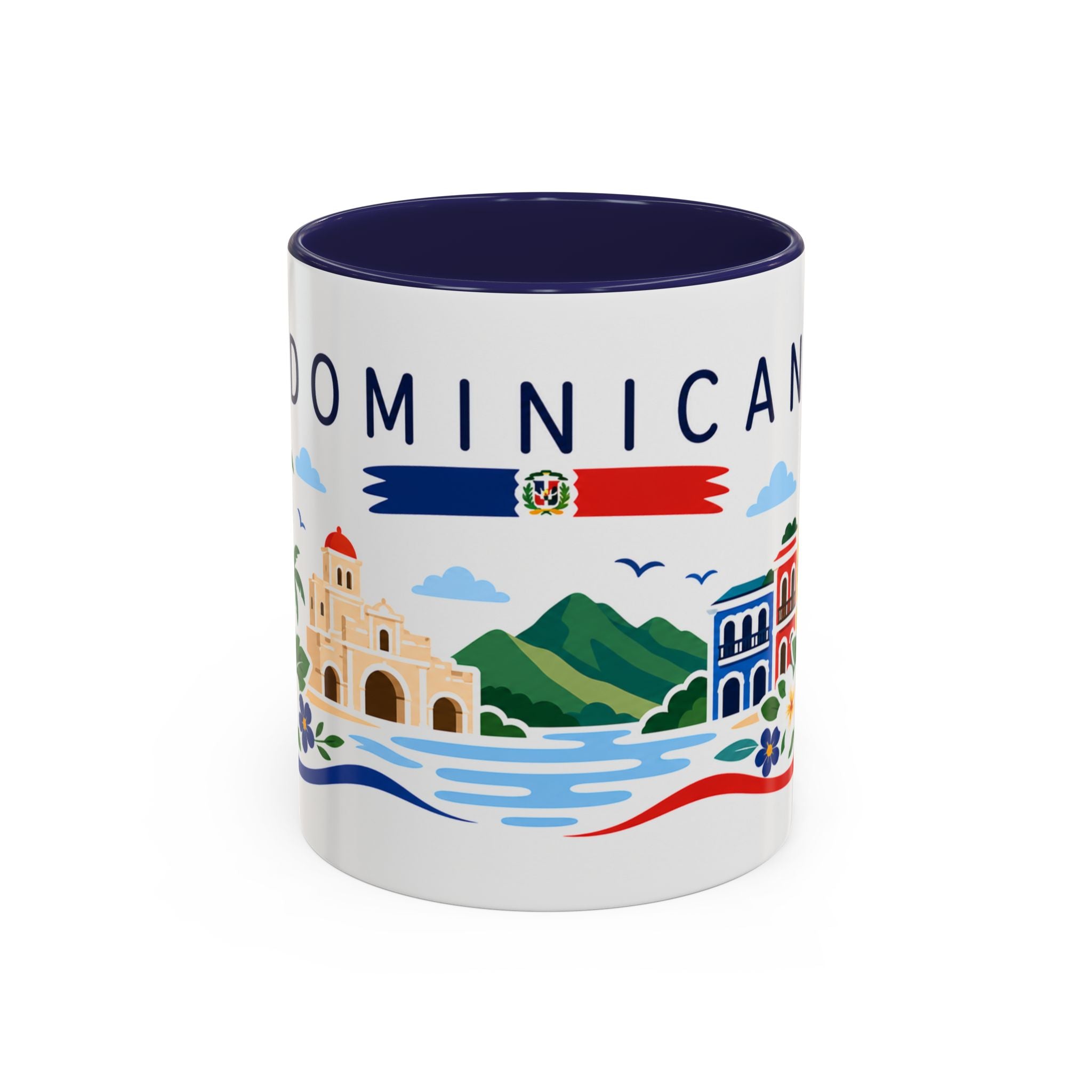 Dominican Republic Coffee Mug | Travel Souvenir Accent Mug | Country Gift Ceramic Cup 11oz 15oz