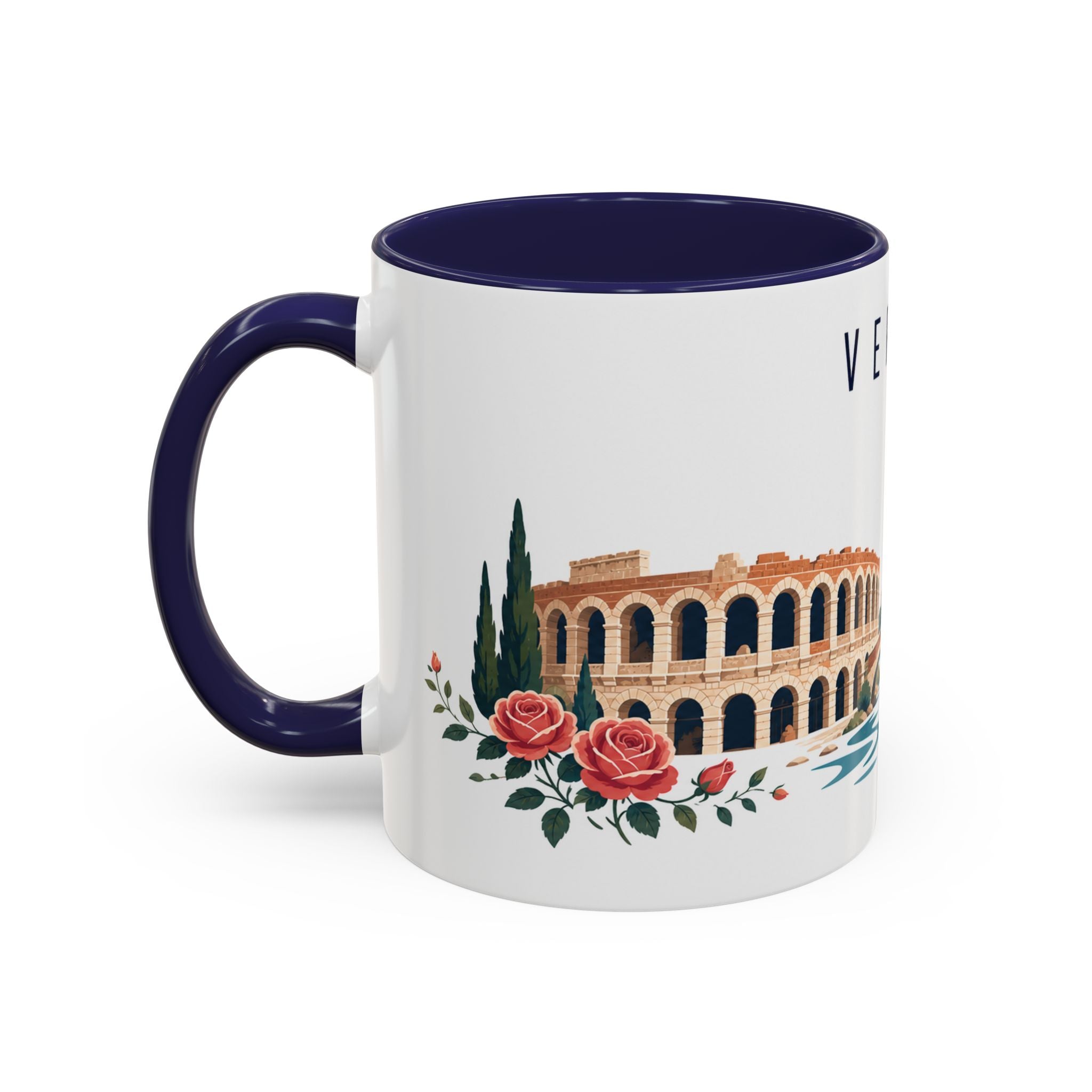 Verona Coffee Mug | Italy Travel Souvenir | Porcelain Decal City Gift | 11oz 15oz Accent Mug