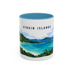 Virgin Islands National Park Coffee Mug | Solid Color Block Park Souvenir | 11oz 15oz Accent Mug