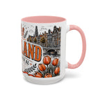 Netherlands Soccer Coffee Mug | World Cup Fan Gift | Accent Color Ceramic 11oz 15oz Match Day Cup