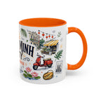 Ho Chi Minh City Coffee Mug | Vietnam Souvenir Travel Gift | Accent Color Ceramic 11oz 15oz