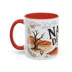 Namib Desert Coffee Mug | Travel Destination Souvenir Gift | Accent Color Ceramic 11oz 15oz