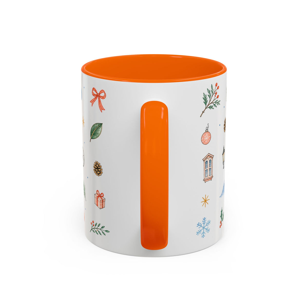 Philadelphia Christmas Mug | Watercolor Travel Souvenir | Holiday Gift | Accent Ceramic Coffee Cup 11oz 15oz