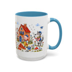 Three Little Pigs Mug | Storybook Fairy Tale Accent Coffee Mug | EveryLegend