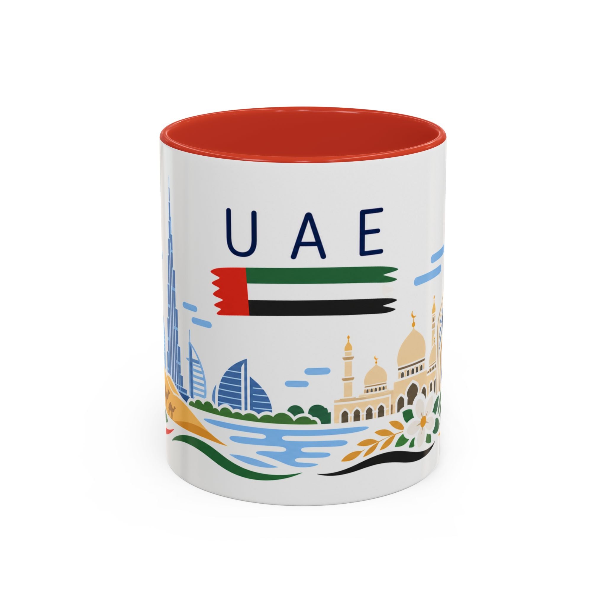 United Arab Emirates Coffee Mug | Travel Souvenir Accent Mug | Country Gift Ceramic Cup 11oz 15oz