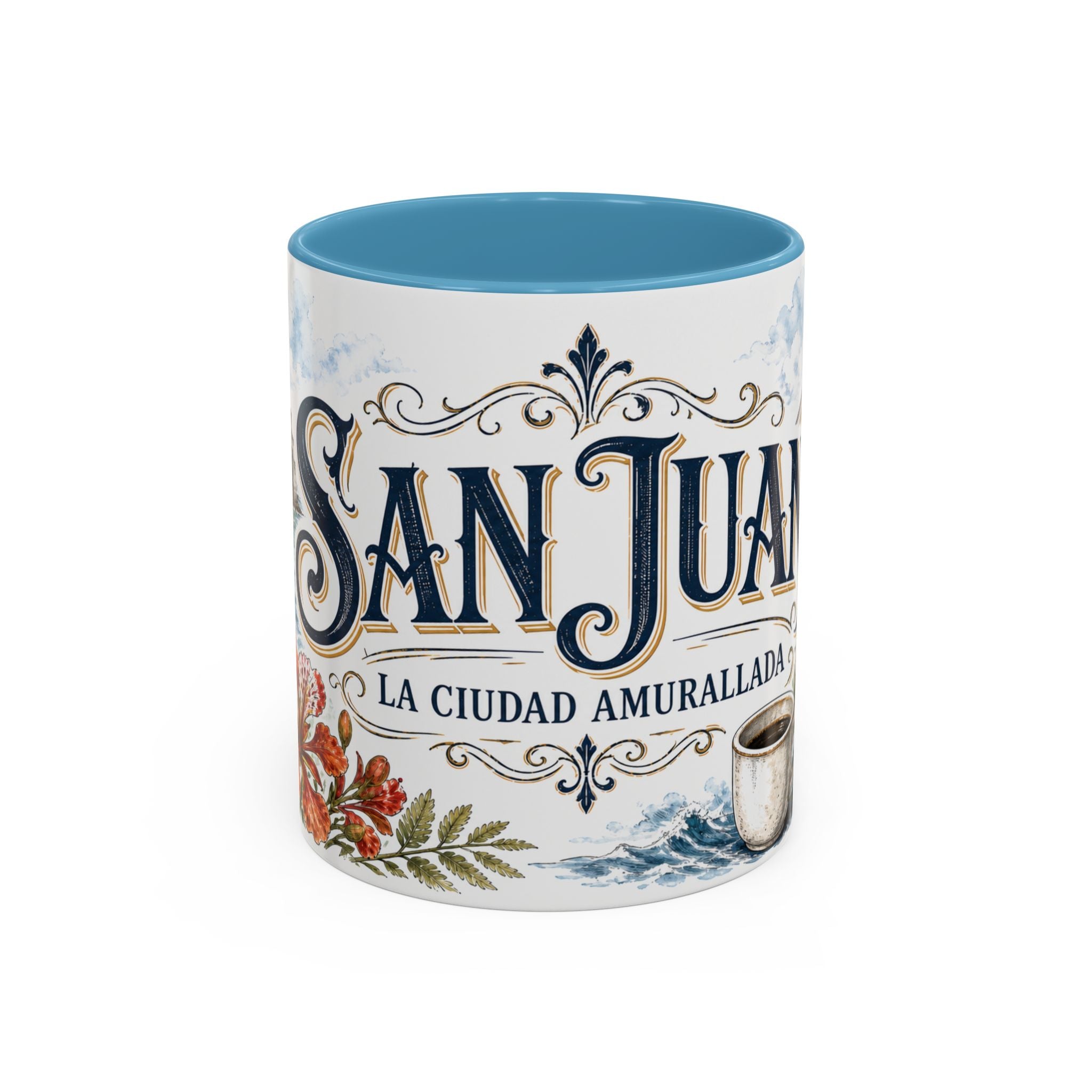 San Juan Coffee Mug | United States Travel Souvenir | Vintage Illustrated City Gift | 11 oz 15 oz Accent Mug