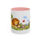 The Lion and the Mouse Mug | Storybook Fairy Tale Accent Coffee Mug | EveryLegend