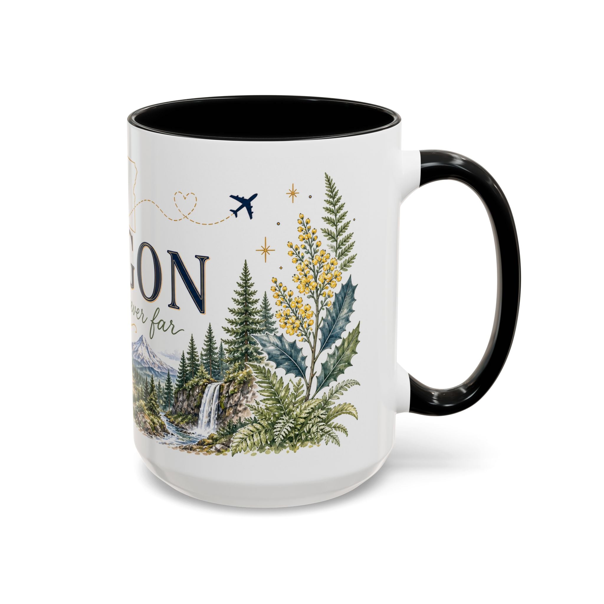 Oregon State Mug | Moving Away, Long Distance Friendship Gift | 11oz 15oz Accent Mug