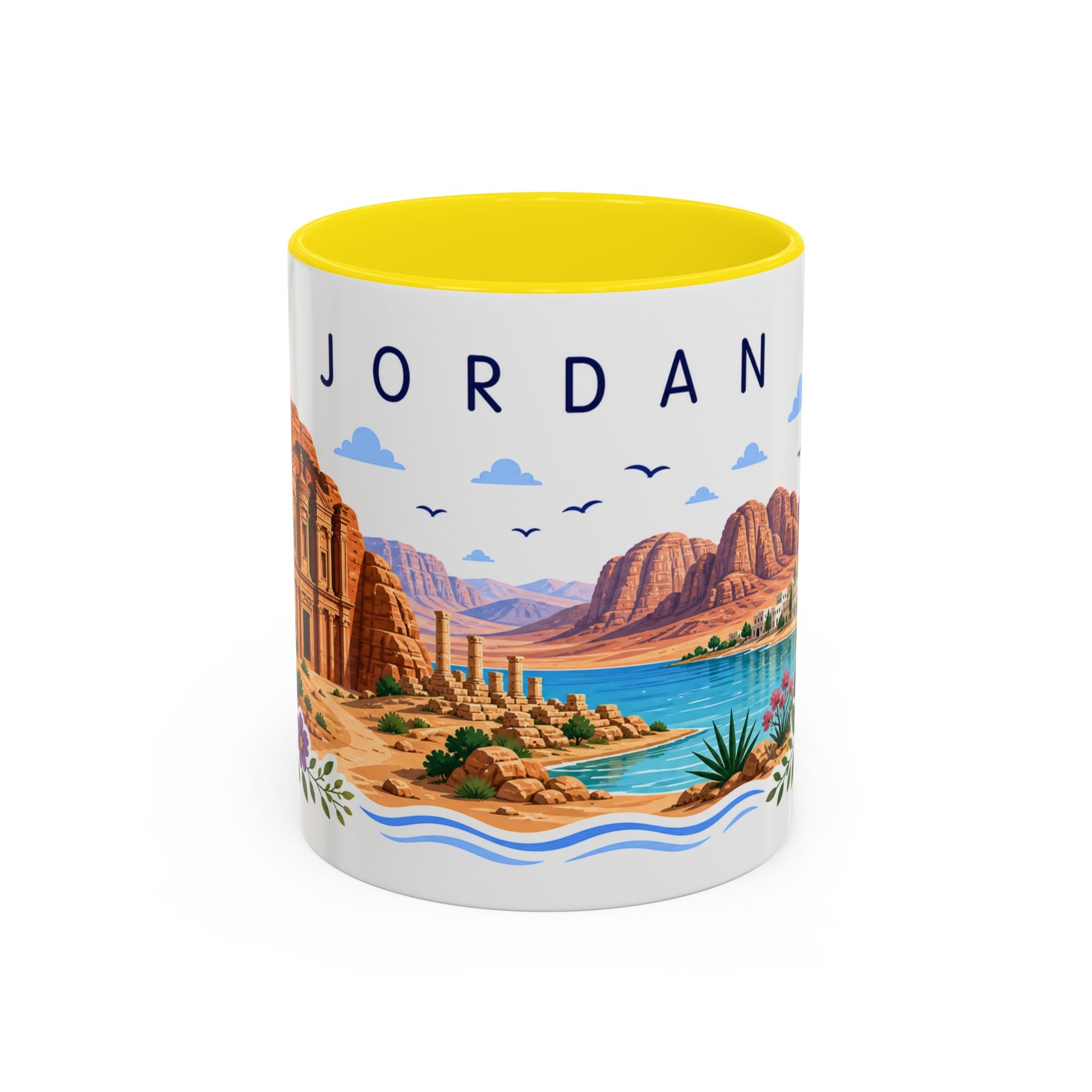 Jordan Coffee Mug | Travel Souvenir Accent Mug | Place Gift Ceramic Cup 11oz 15oz