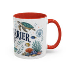 Great Barrier Reef Coffee Mug | Travel Destination Souvenir Gift | Accent Color Ceramic 11oz 15oz
