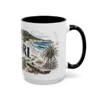 K'gari Mug, Australia Travel Souvenir, Bucket List Gift, Accent Ceramic Coffee Mug 11oz 15oz