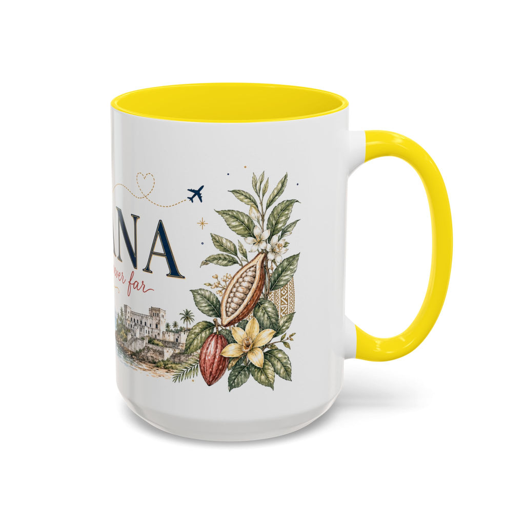 Ghana Home Country Mug | Moving Away Gift | Long Distance Friendship | 11 oz 15 oz Accent Mug