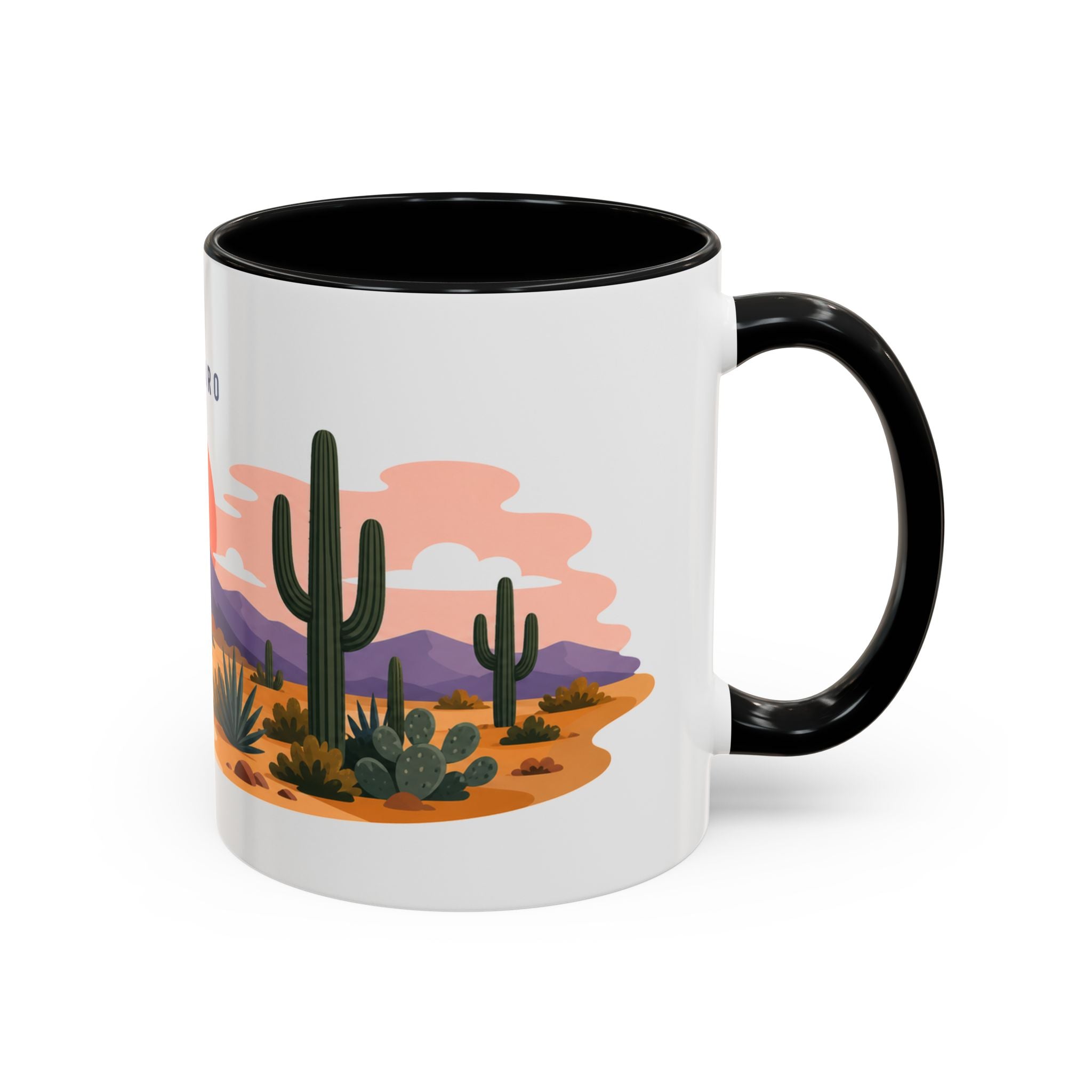 Saguaro National Park Coffee Mug | Solid Color Block Park Souvenir | 11oz 15oz Accent Mug
