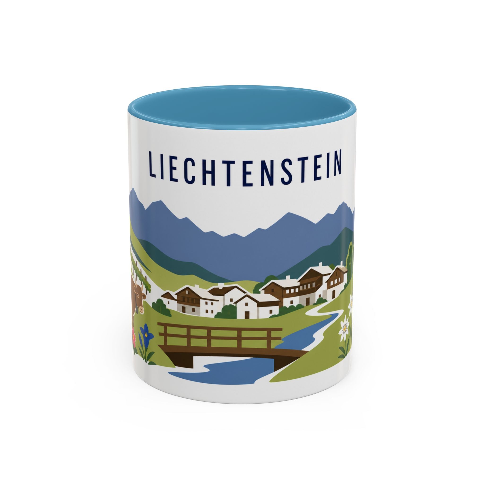 Liechtenstein Coffee Mug | Travel Souvenir Accent Mug | Country Gift Ceramic Cup 11oz 15oz