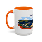 Great Ocean Road Coffee Mug | Travel Destination Souvenir Gift | Accent Color Ceramic 11oz 15oz