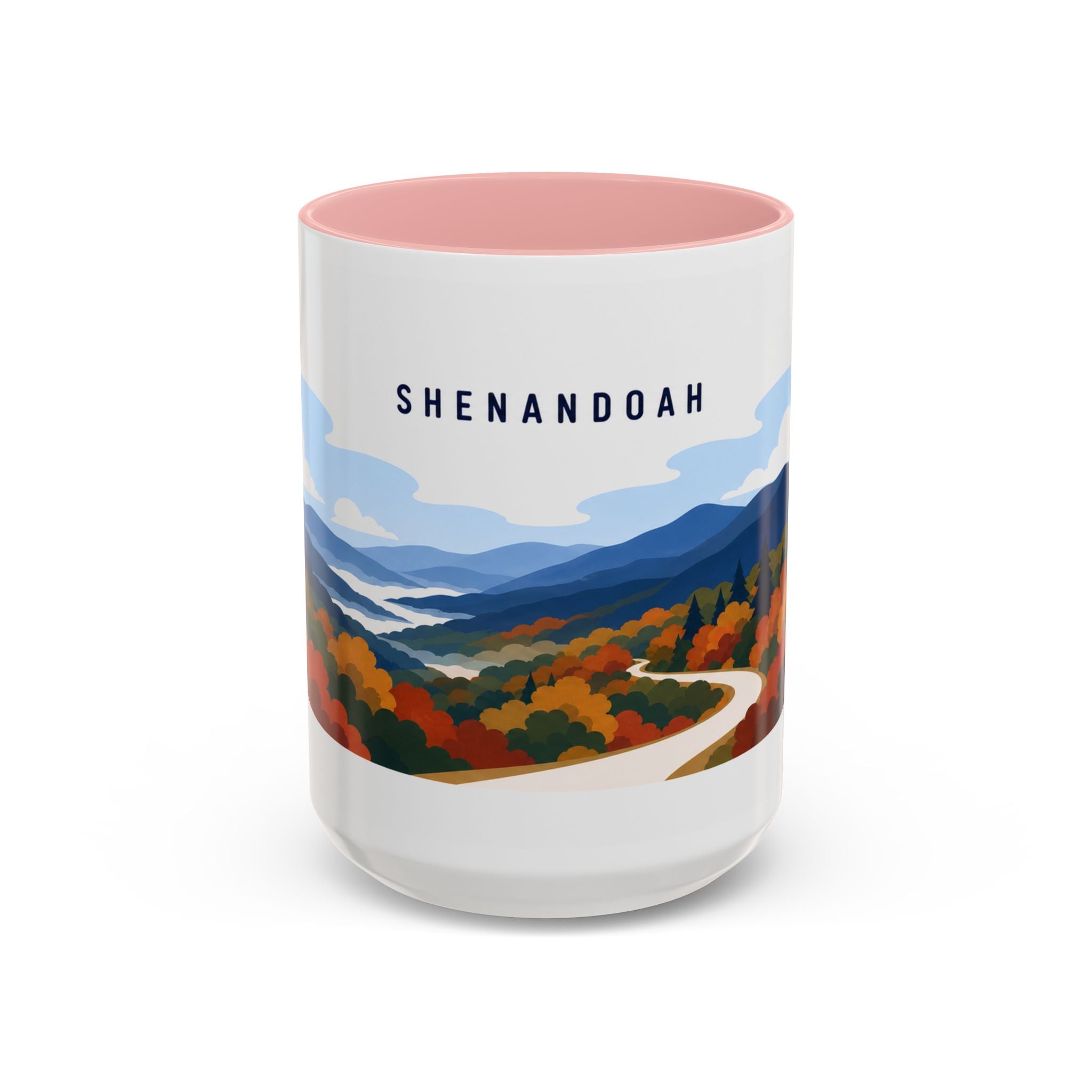 Shenandoah National Park Coffee Mug | Solid Color Block Park Souvenir | 11oz 15oz Accent Mug