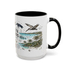 Virgin Islands National Park Coffee Mug | Caribbean Beach Snorkeling Reef Gift | Accent Color Ceramic 11oz 15oz