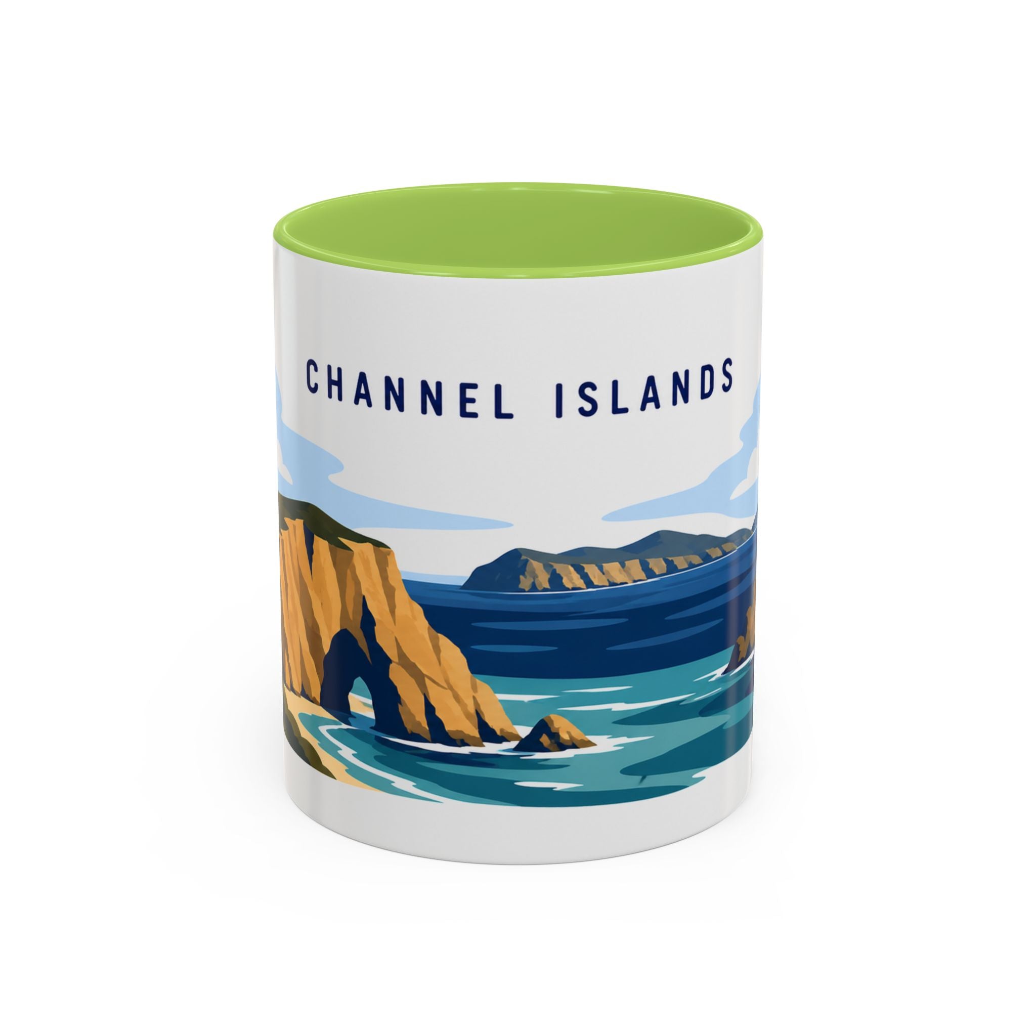 Channel Islands National Park Coffee Mug | Solid Color Block Park Souvenir | 11oz 15oz Accent Mug