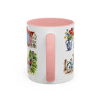 Heidelberg Illustrated Travel Mug | City Souvenir Accent Coffee Mug | 11oz 15oz Ceramic Cup