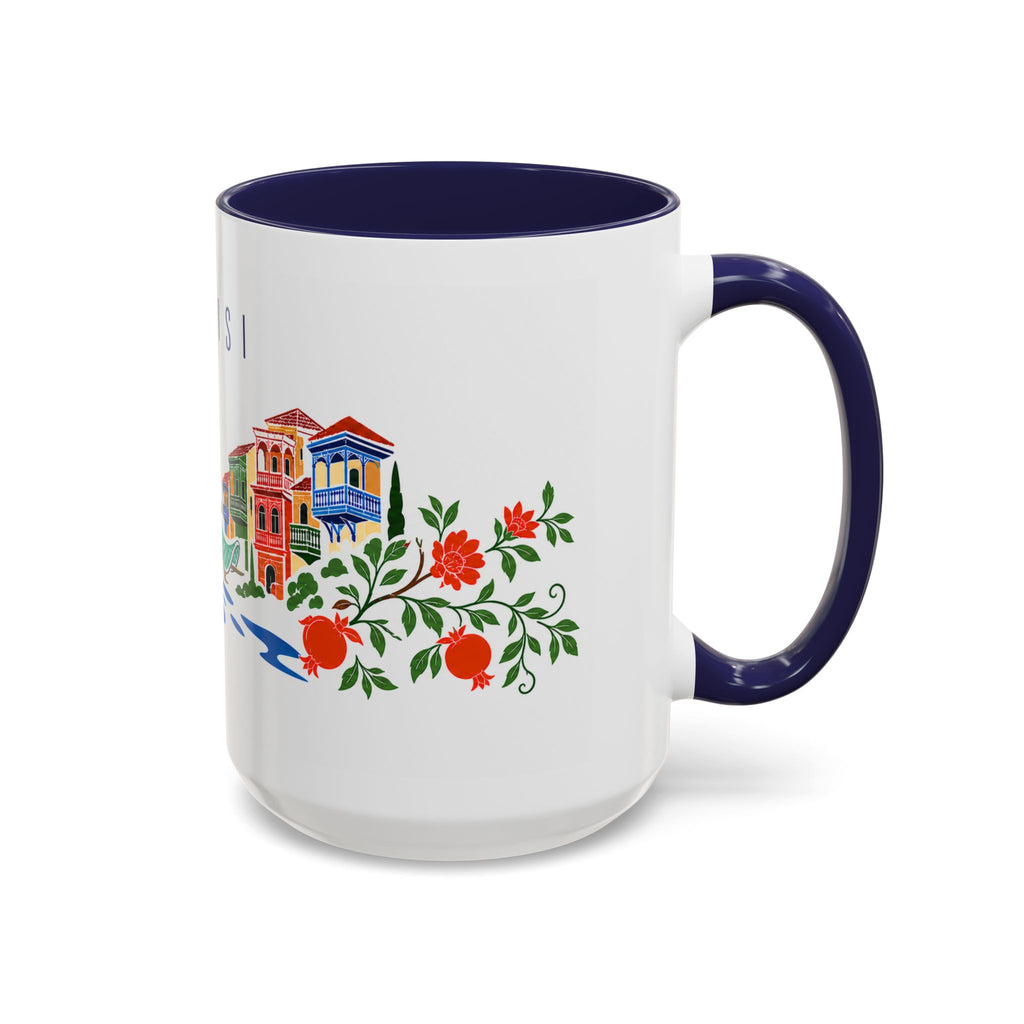 Tbilisi Coffee Mug | Georgia Travel Souvenir | Porcelain Decal City Gift | 11oz 15oz Accent Mug