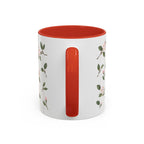 Massachusetts Mayflower Mug, State Flower Floral Coffee Cup, 11oz Botanical Gift