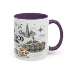 San Francisco Coffee Mug | California Souvenir Travel Gift | Accent Color Ceramic 11oz 15oz
