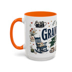 Best Grandparents Ever Coffee Mug | Gift From Grandkids | Accent Color Ceramic 11oz 15oz