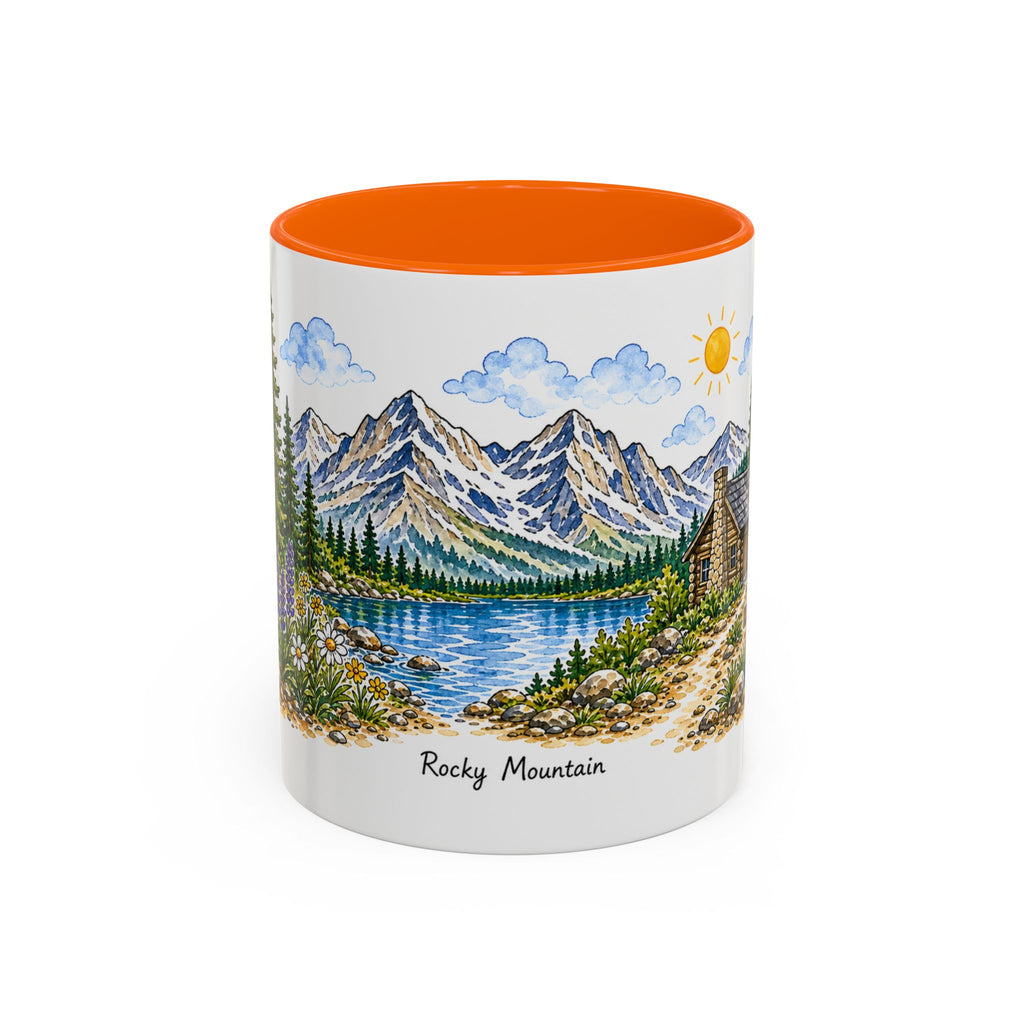 Rocky Mountain National Park Mug | US Travel Souvenir Accent Coffee Mug | 11oz 15oz Ceramic Cup