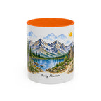 Rocky Mountain National Park Mug | US Travel Souvenir Accent Coffee Mug | 11oz 15oz Ceramic Cup