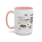 Death Valley National Park Coffee Mug | California Desert Hiking Camping Gift | Accent Color Ceramic 11oz 15oz