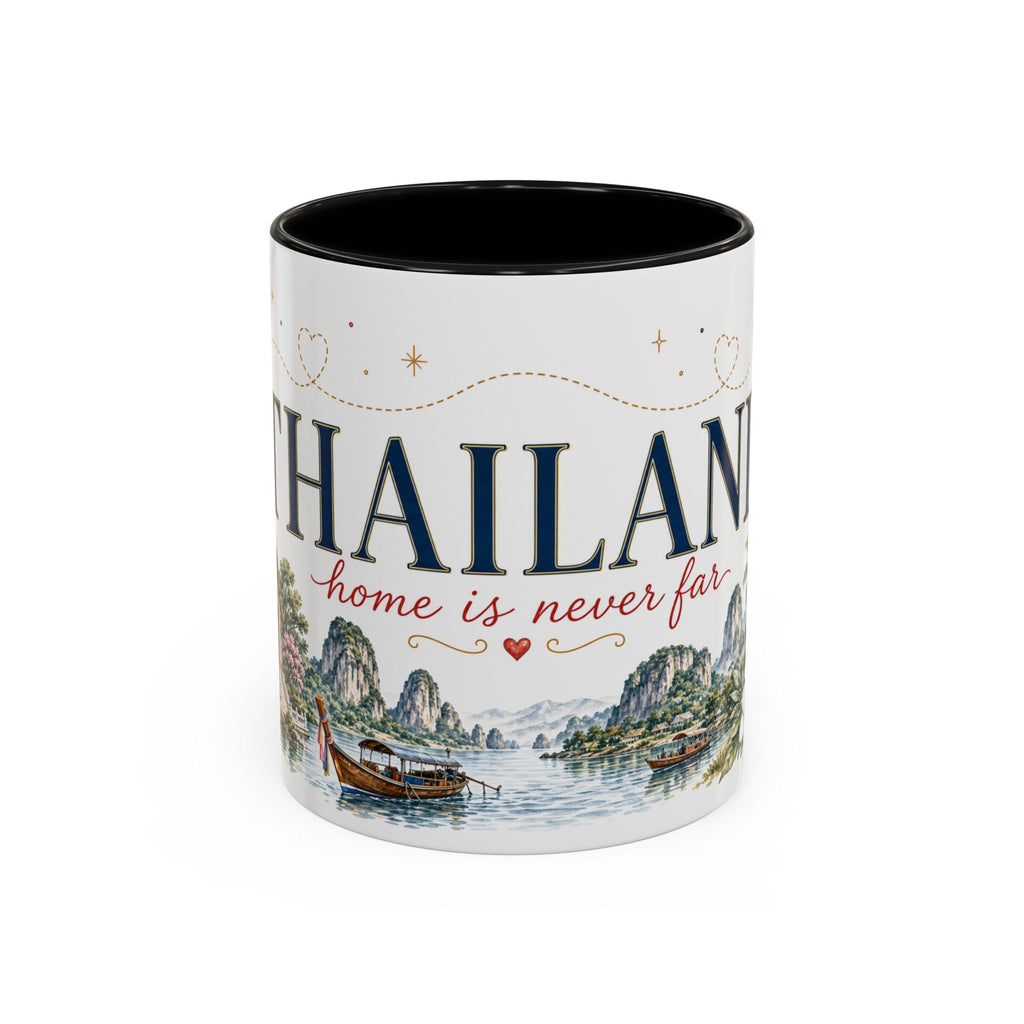 Thailand Home Country Mug | Moving Away Gift | Long Distance Friendship | 11 oz 15 oz Accent Mug