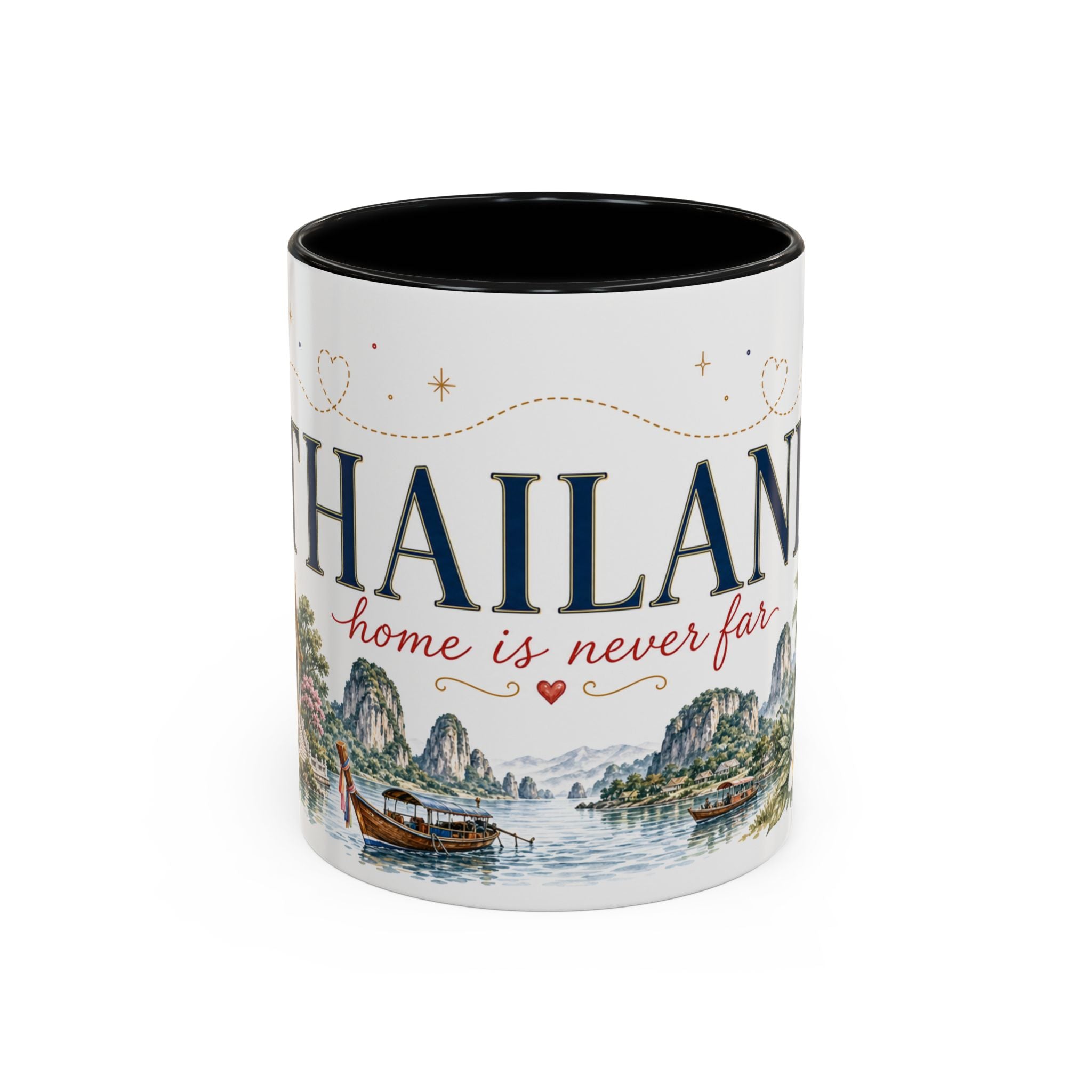 Thailand Home Country Mug | Moving Away Gift | Long Distance Friendship | 11 oz 15 oz Accent Mug