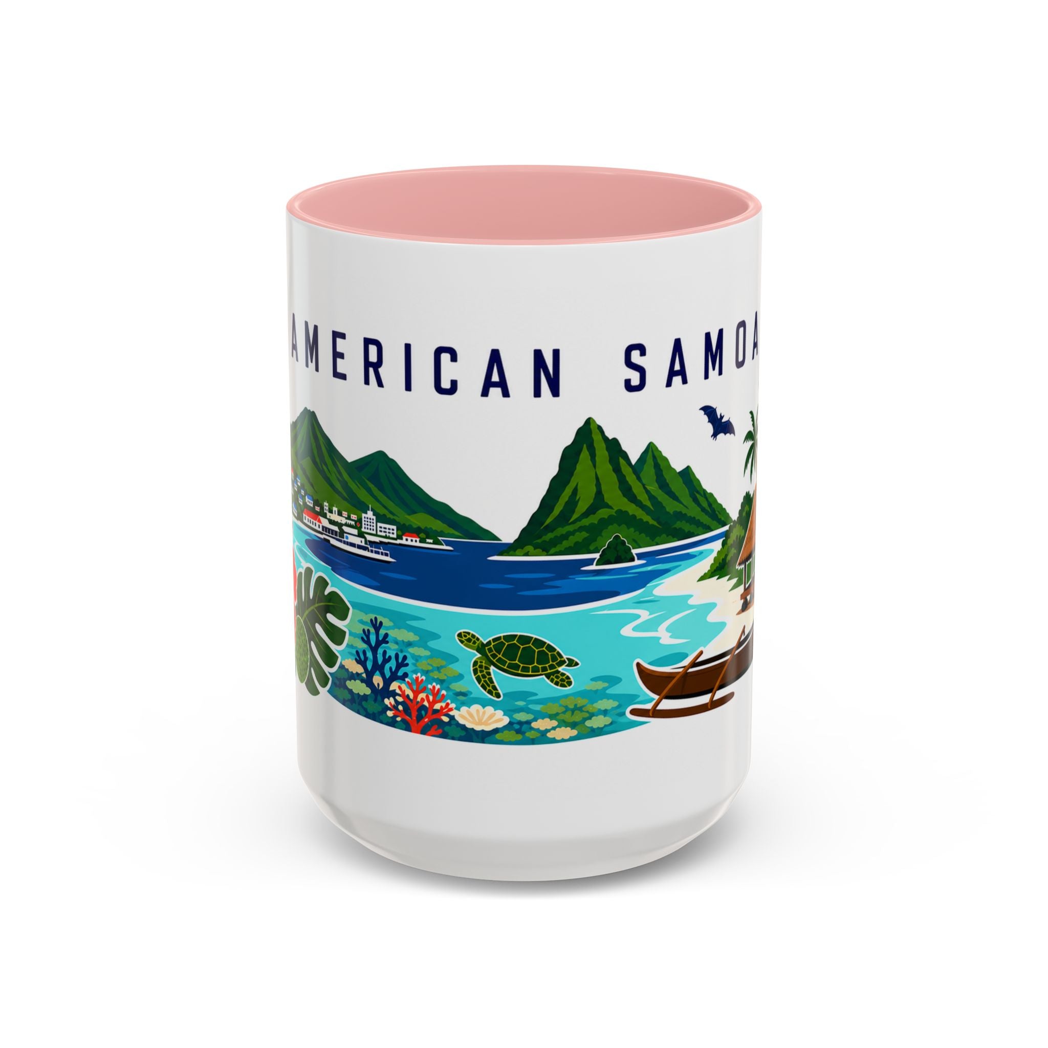 American Samoa Coffee Mug | Travel Souvenir Accent Mug | Country Gift Ceramic Cup 11oz 15oz