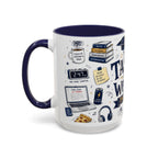 The Tassel Was Worth the Hassle Coffee Mug | Funny Graduation Gift 2026 | Accent Color Ceramic 11oz 15oz