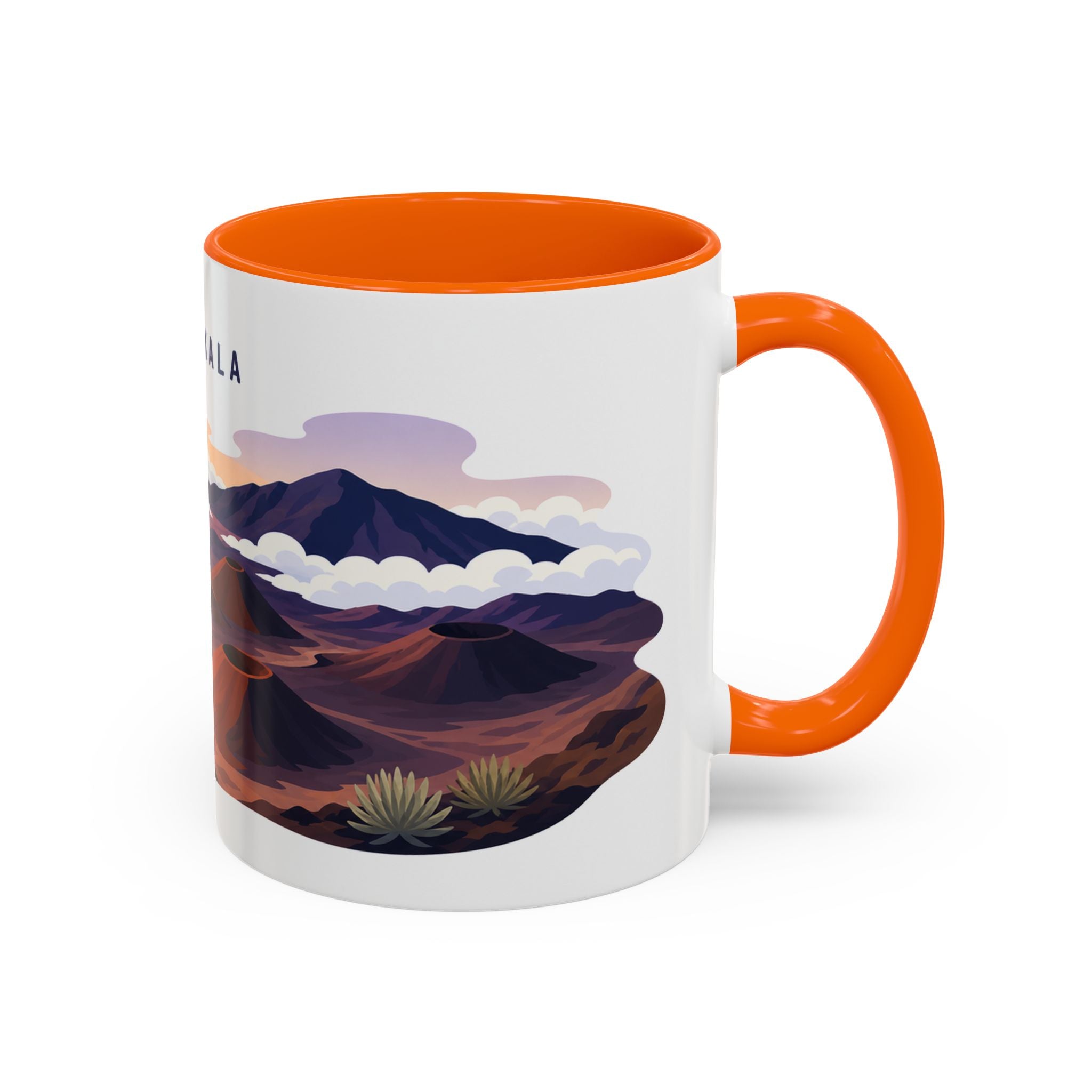 Haleakala National Park Coffee Mug | Solid Color Block Park Souvenir | 11oz 15oz Accent Mug