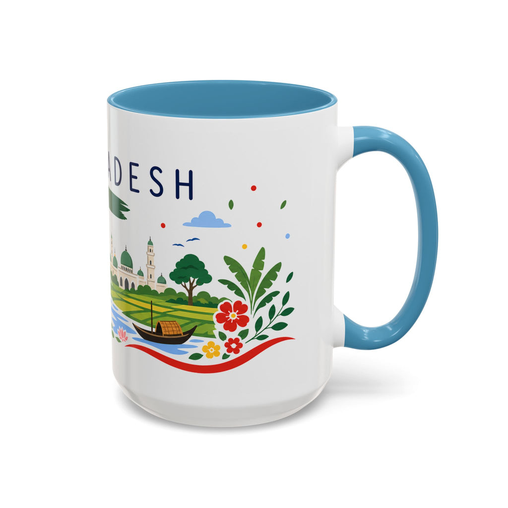 Bangladesh Coffee Mug | Travel Souvenir Accent Mug | Country Gift Ceramic Cup 11oz 15oz