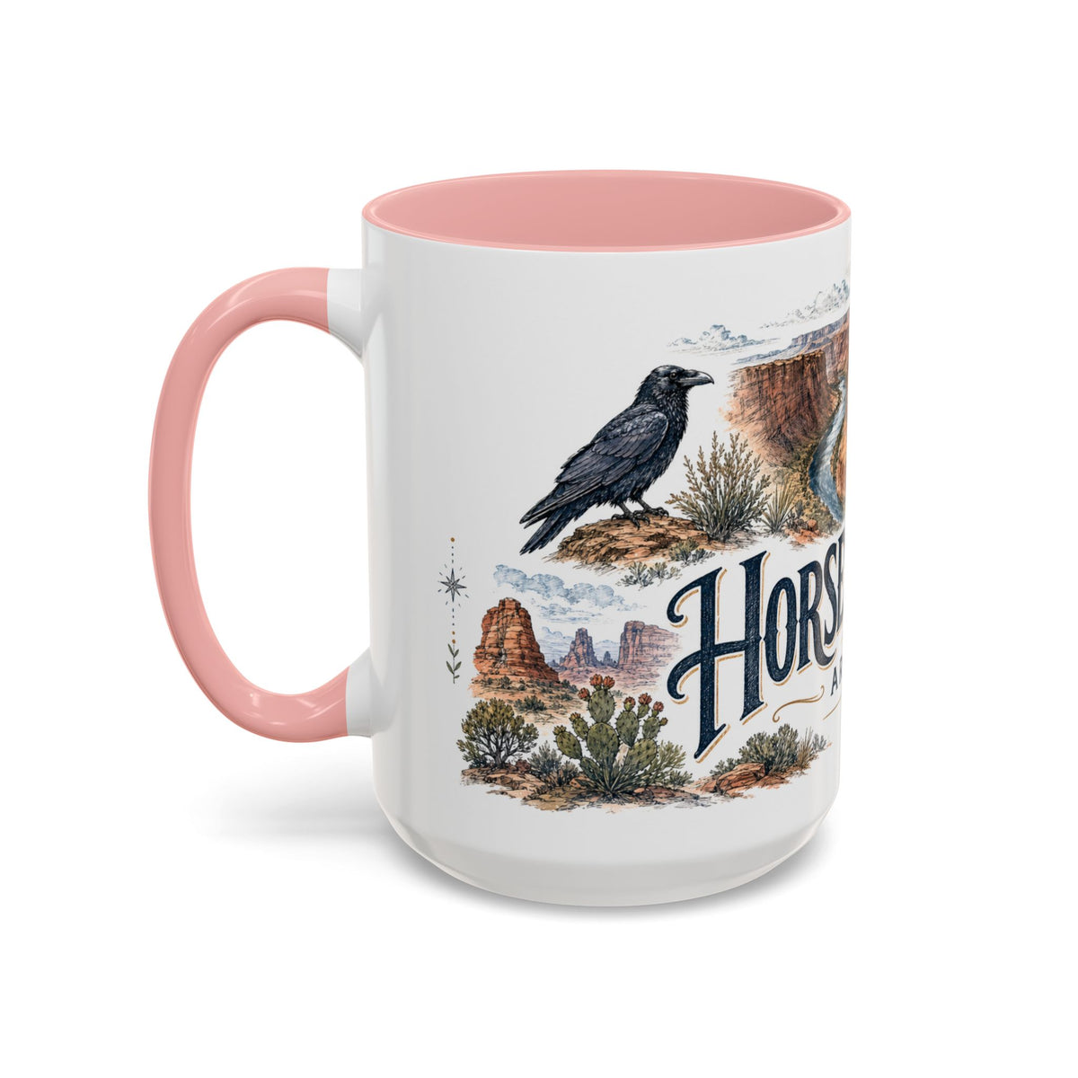 Horseshoe Bend Mug, Arizona Travel Souvenir, Bucket List Gift, Accent Ceramic Coffee Mug 11oz 15oz