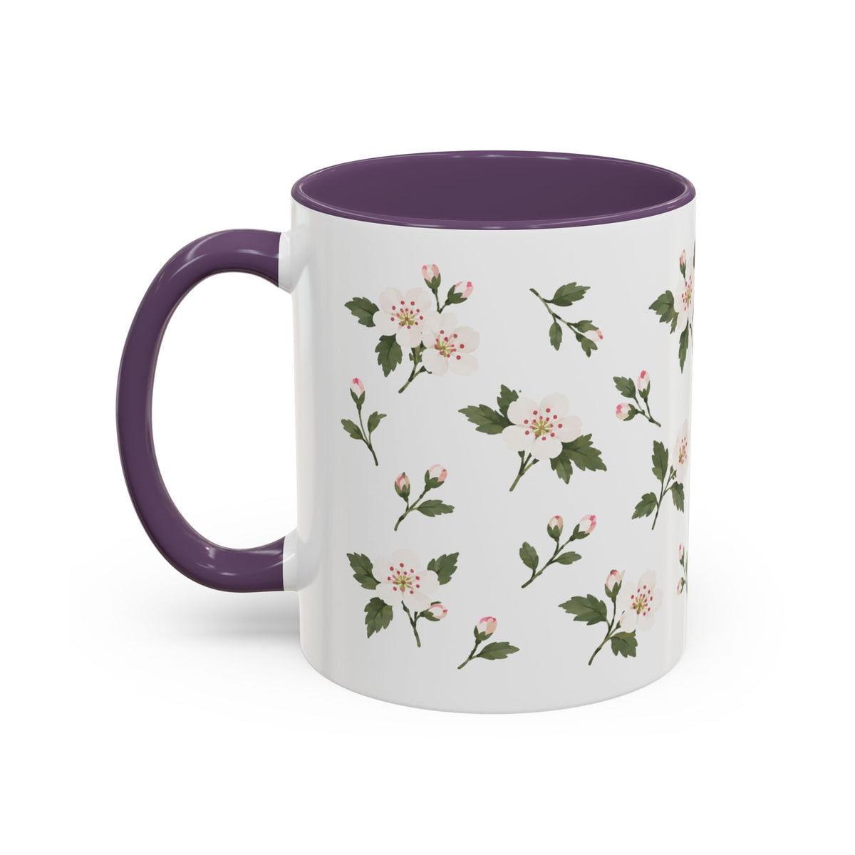 Missouri Hawthorn Mug, State Flower Floral Coffee Cup, 11oz Botanical Gift