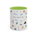 Denali National Park Christmas Mug | Watercolor Travel Souvenir | Holiday Gift | Accent Ceramic Coffee Cup 11oz 15oz