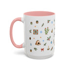 Santa Fe Christmas Mug | Watercolor City Souvenir | Ceramic Coffee Cup (11oz 15oz)