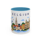 Belgium Coffee Mug | Travel Souvenir Accent Mug | Place Gift Ceramic Cup 11oz 15oz