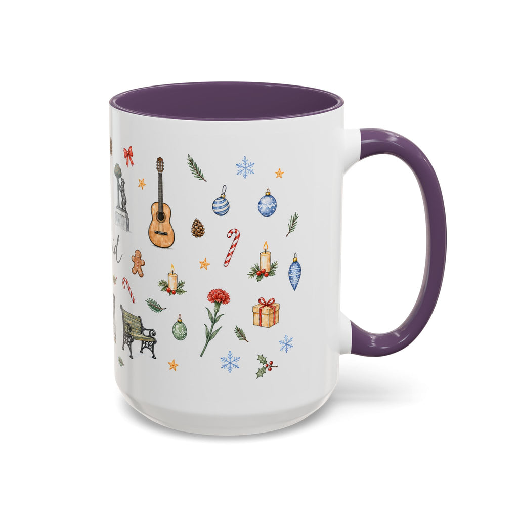 Madrid Christmas Mug | Watercolor City Souvenir, Travel Memories, Ceramic Coffee Cup