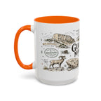 Guadalupe Mountains National Park Coffee Mug | Texas Desert Peaks Hiking Gift | Accent Color Ceramic 11oz 15oz