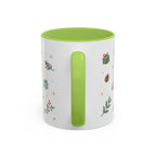 Rocky Mountain National Park Christmas Mug | Watercolor Travel Souvenir | Holiday Gift | Accent Ceramic Coffee Cup 11oz 15oz