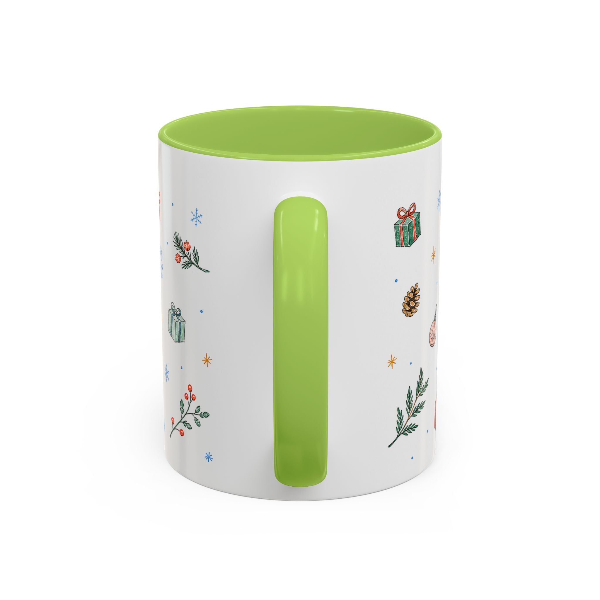 Rocky Mountain National Park Christmas Mug | Watercolor Travel Souvenir | Holiday Gift | Accent Ceramic Coffee Cup 11oz 15oz