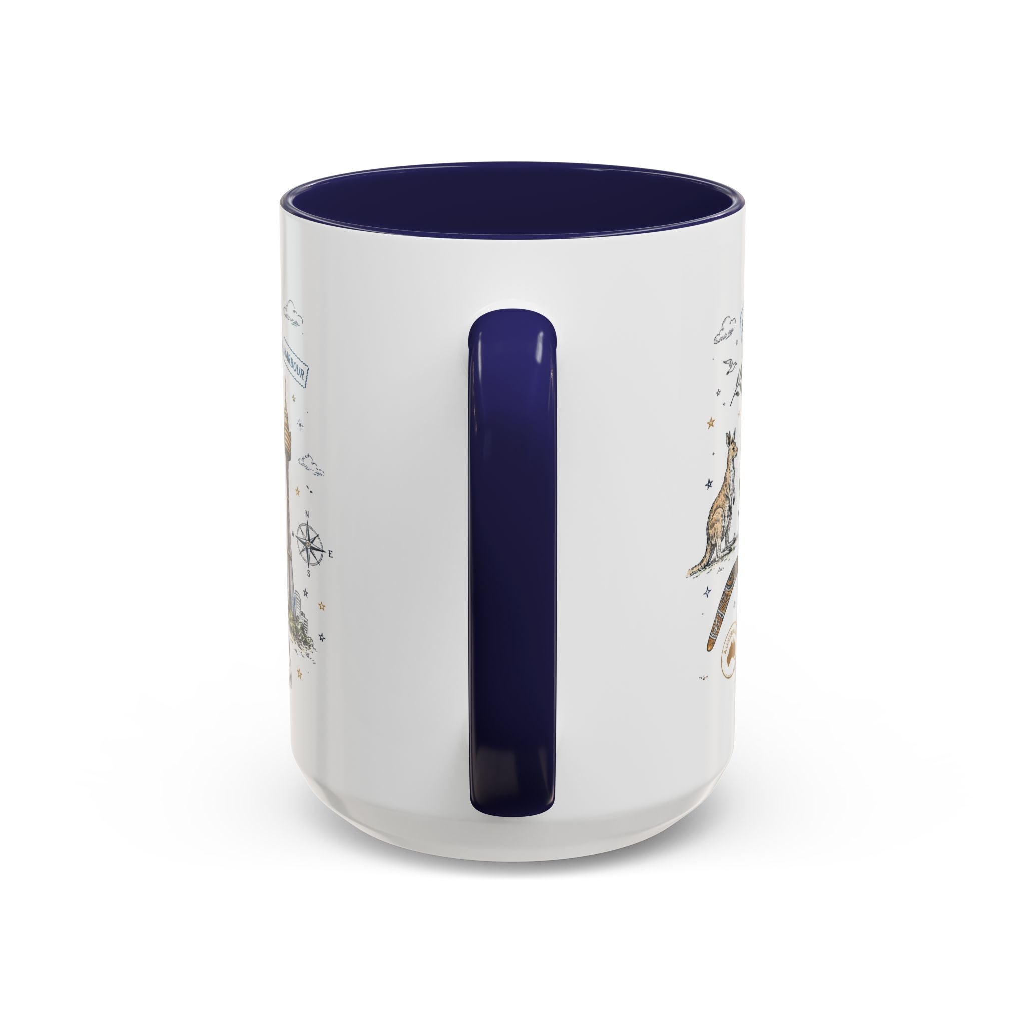 Sydney Coffee Mug | Australia Souvenir Travel Gift | Accent Color Ceramic 11oz 15oz