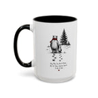 Any Man Can Be a Father Bear Dad Coffee Mug | Father's Day Gift | Accent Color Ceramic 11oz 15oz
